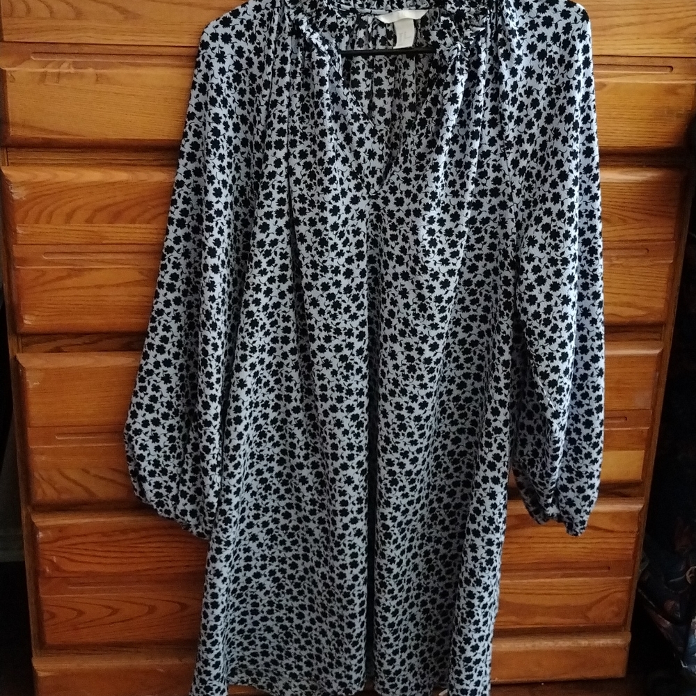 Women's long sleeve printed dress